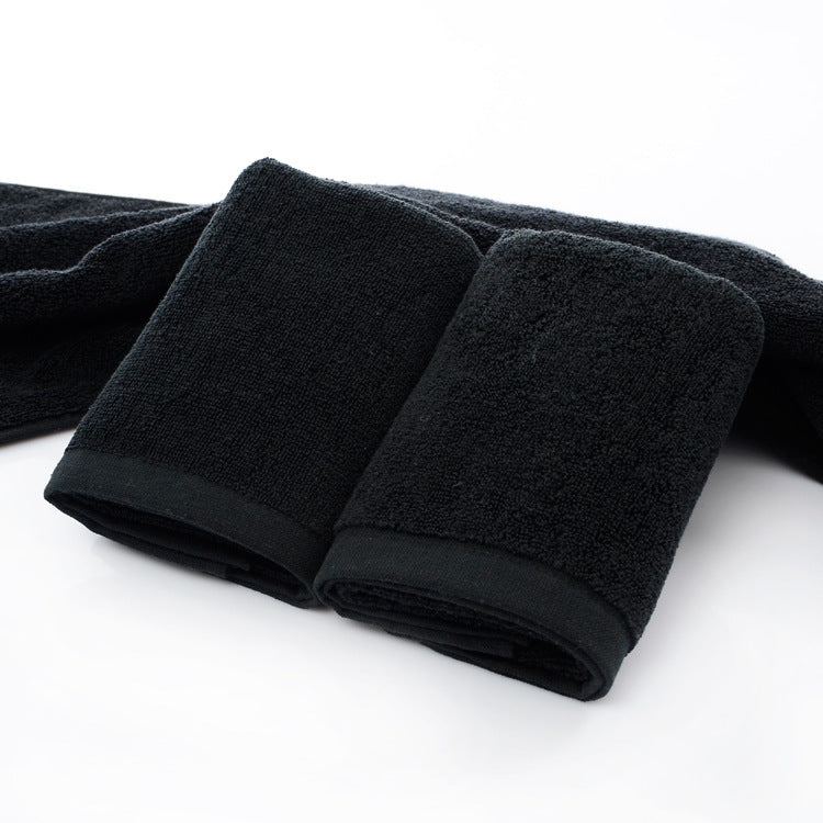 Luxury Black Cotton Towels