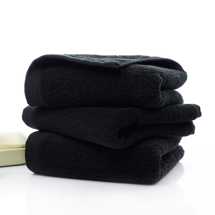 Luxury Black Cotton Towels