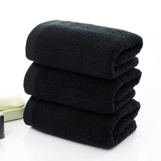 Luxury Black Cotton Towels