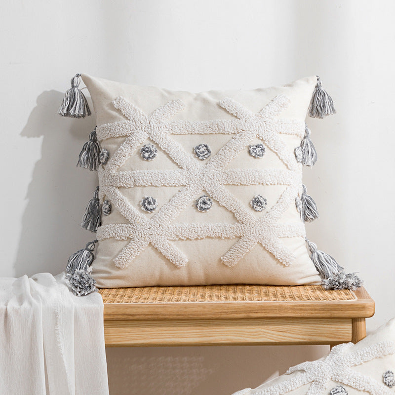 Bohemian Tufted Pillow