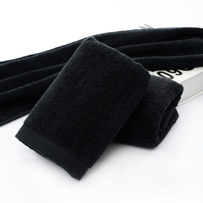 Luxury Black Cotton Towels