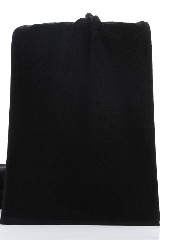 Luxury Black Cotton Towels