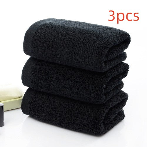 Luxury Black Cotton Towels